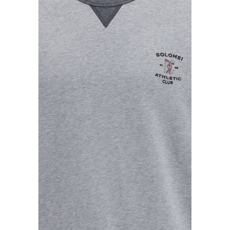 Brunello Cucinelli Gray Cotton Sportswear T-Shirt for Men