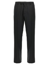 Gucci Pantalon décontracté noir en polyester
