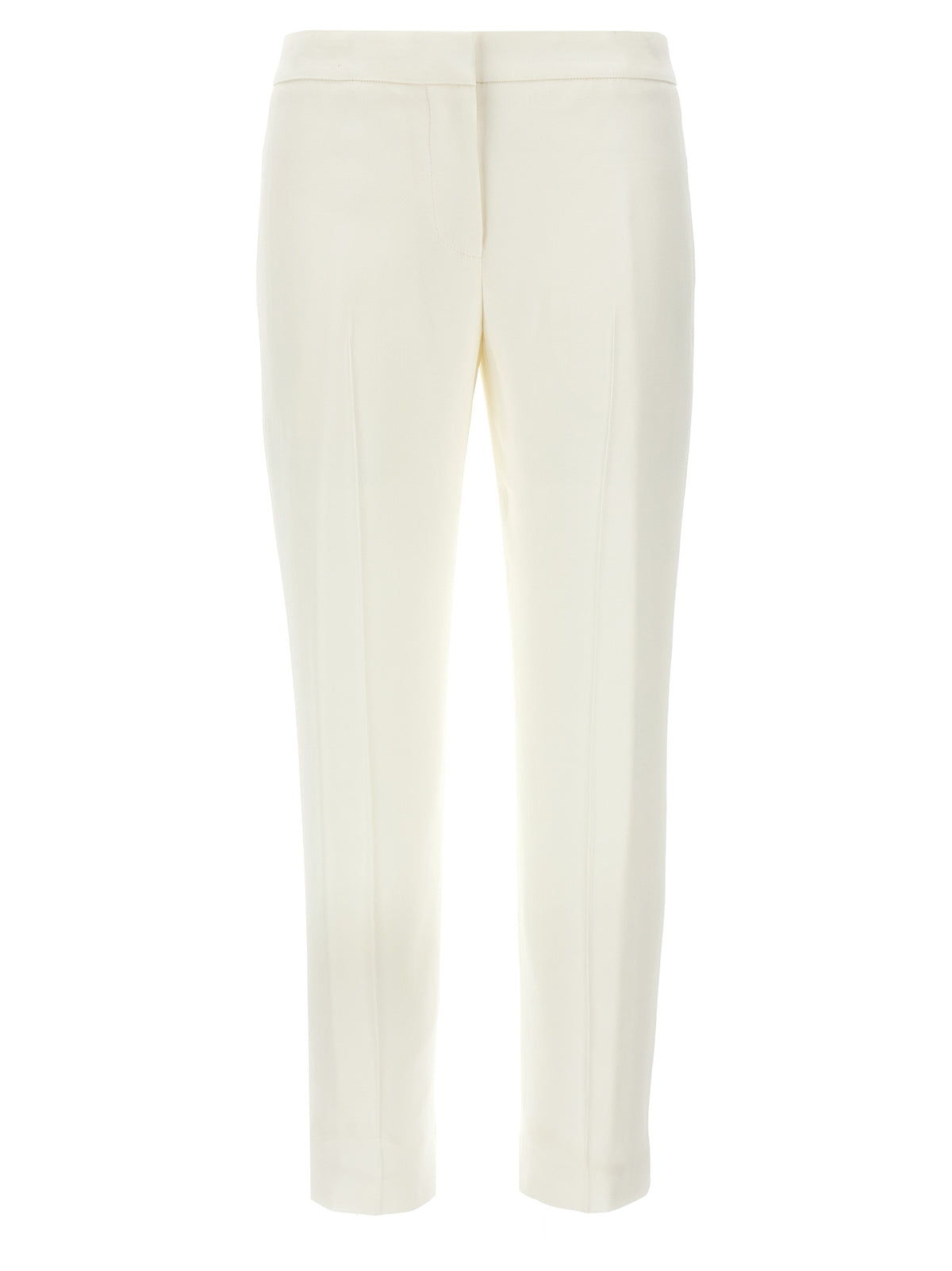Pantalon décontracté Alexander McQueen en viscose blanc