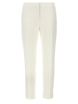 Pantalon décontracté Alexander McQueen en viscose blanc