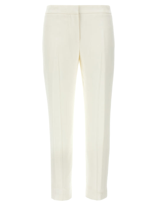 Pantalon décontracté Alexander McQueen en viscose blanc