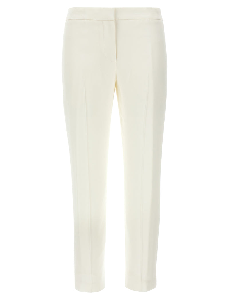 Pantalon décontracté Alexander McQueen en viscose blanc