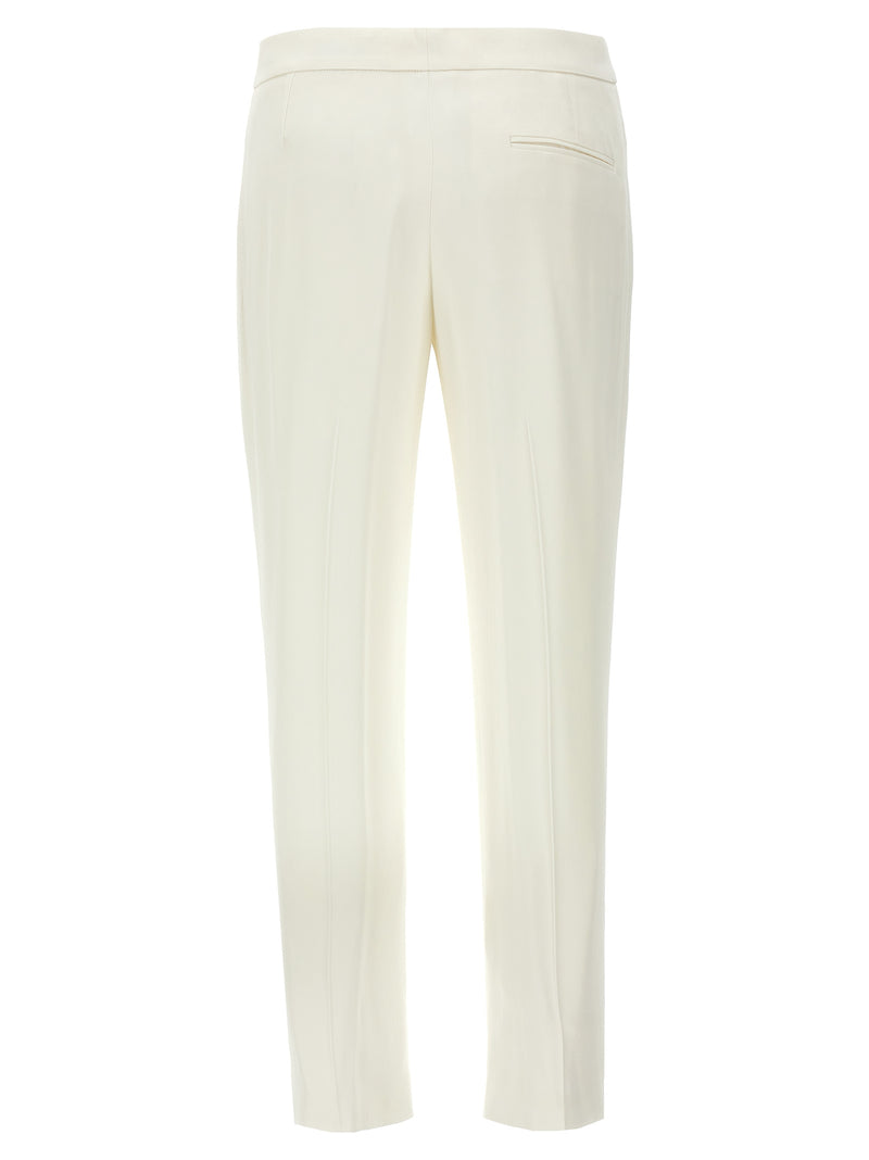 Pantalon décontracté Alexander McQueen en viscose blanc