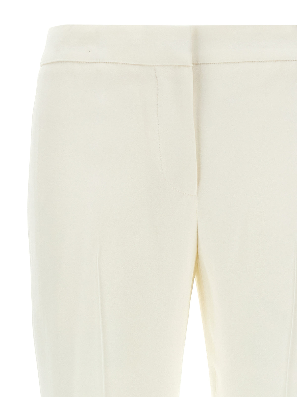 Pantalon décontracté Alexander McQueen en viscose blanc