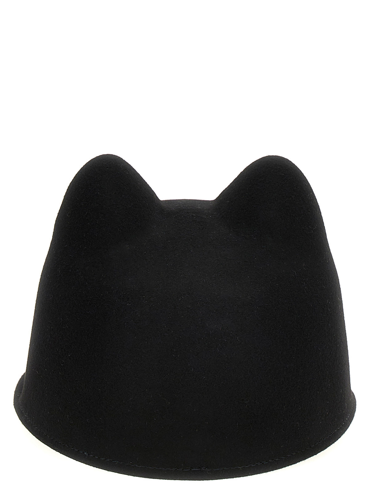 Casquette en fourrure de lapin noire Maison Michel