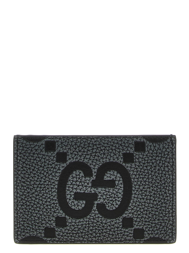Gucci Black Calfskin Cardholder - Iconic GG Design