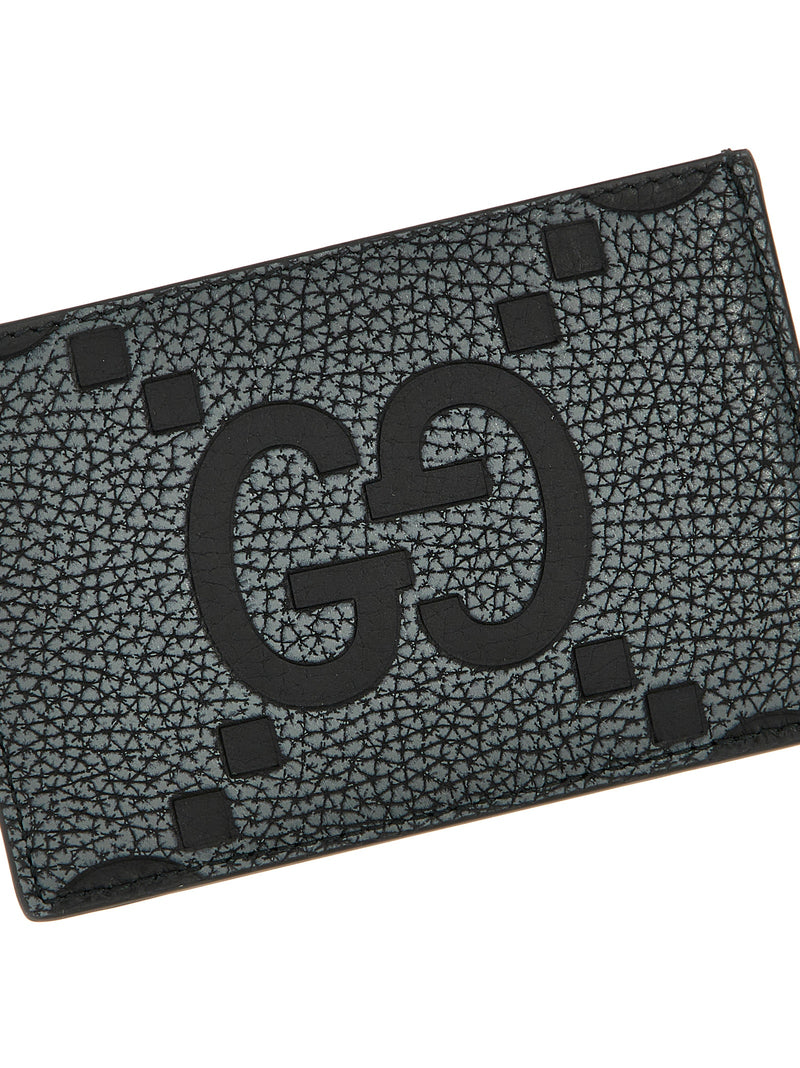 Gucci Black Calfskin Cardholder - Iconic GG Design