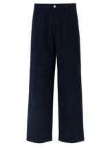Gucci Blue Cotton Casual Pants