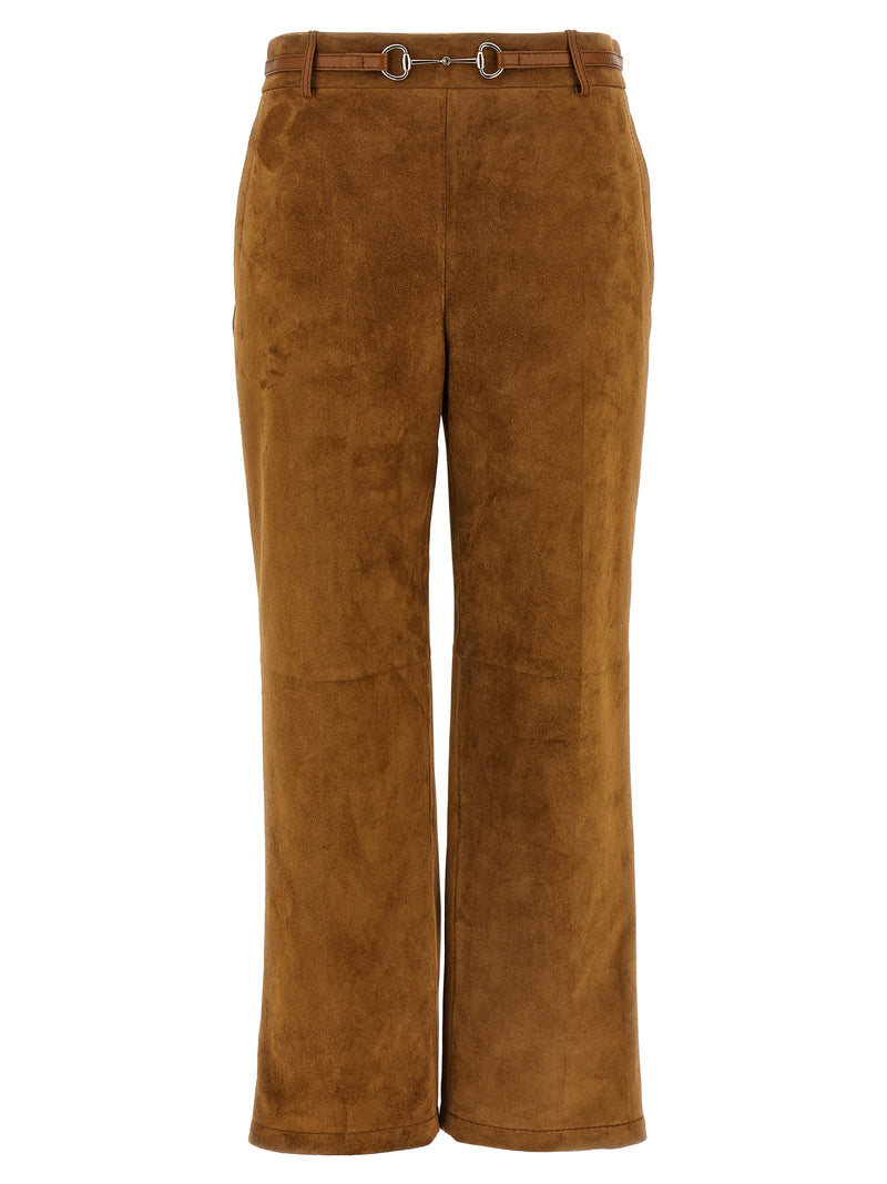 Pantalon Gucci en veau marron