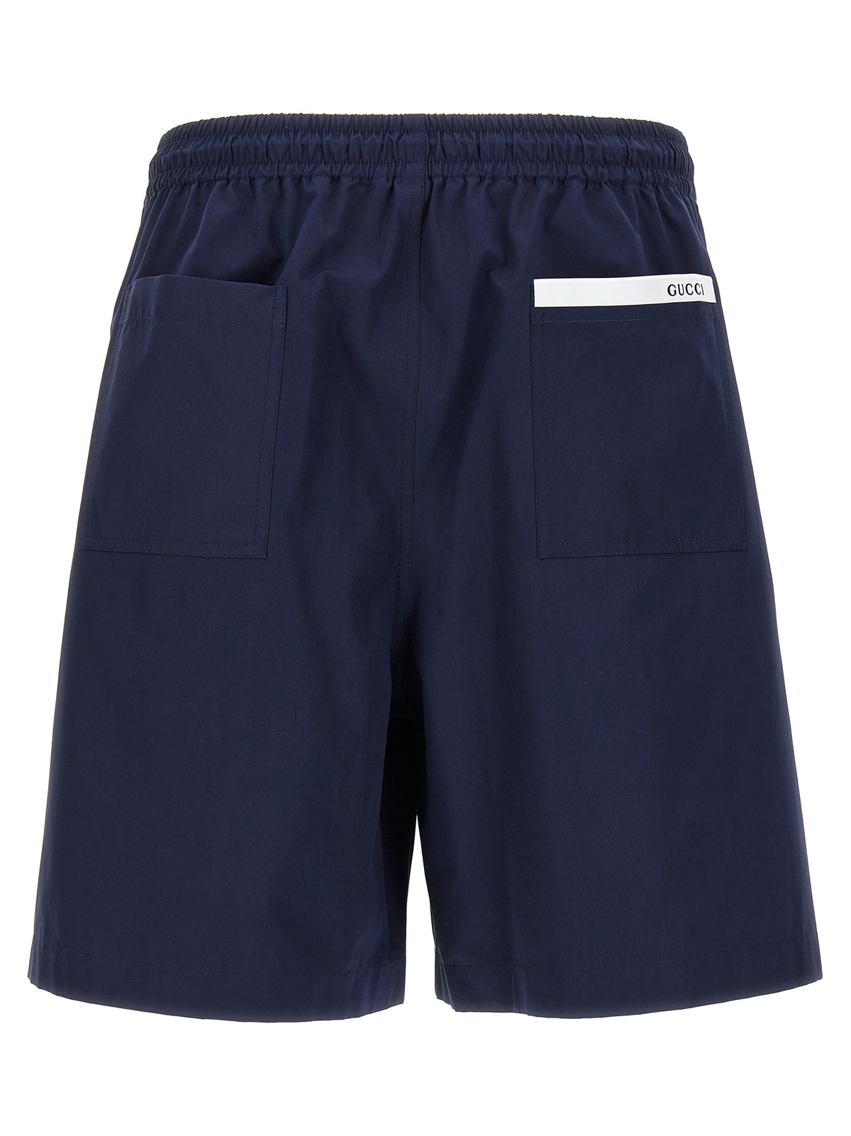 Gucci Blue Cotton Bermuda Shorts
