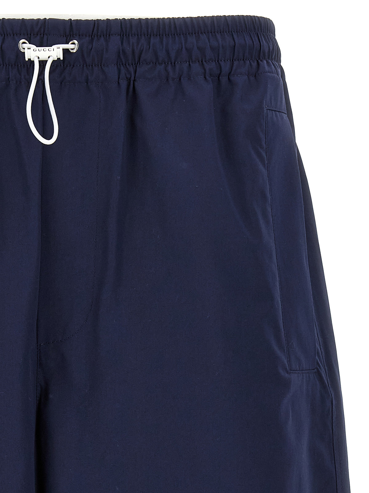 Gucci Blue Cotton Bermuda Shorts