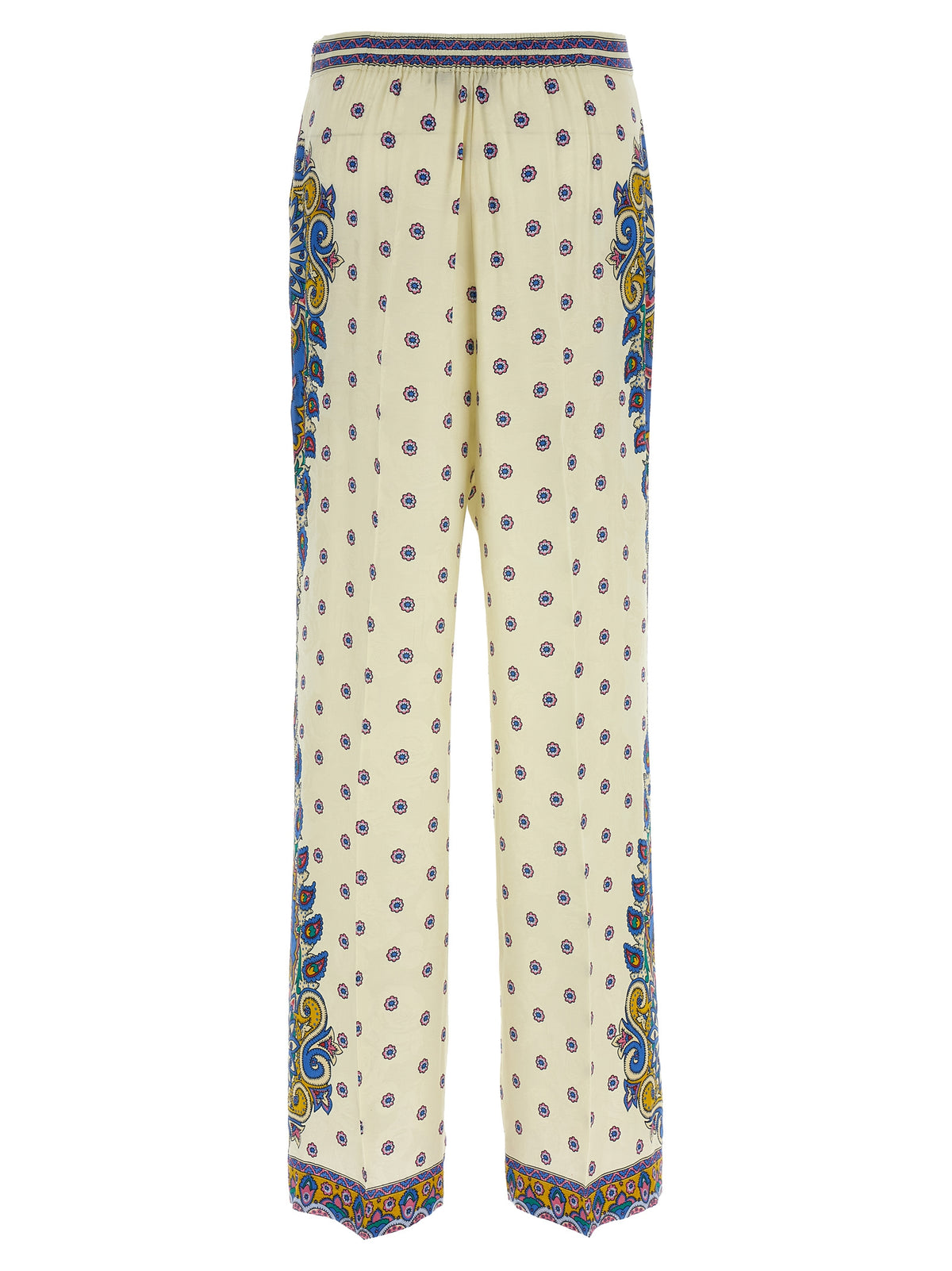 Etro White Viscose Casual Pants