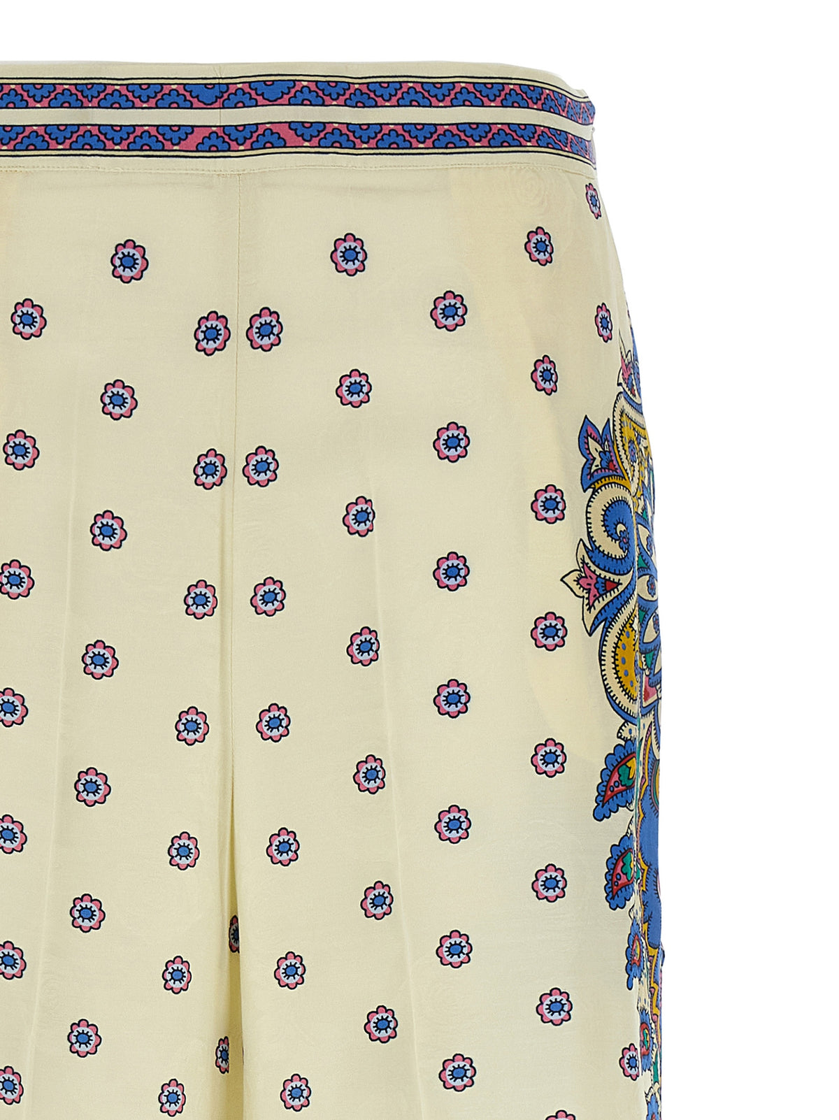 Etro White Viscose Casual Pants