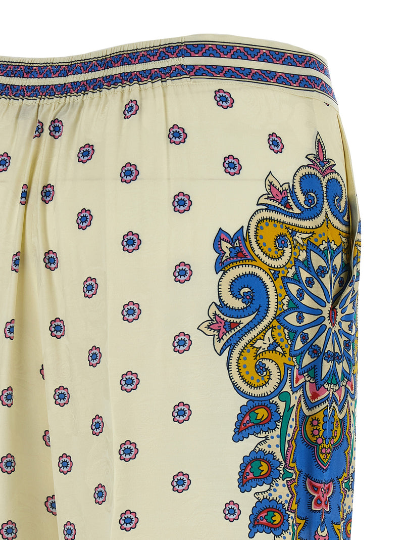 Etro White Viscose Casual Pants