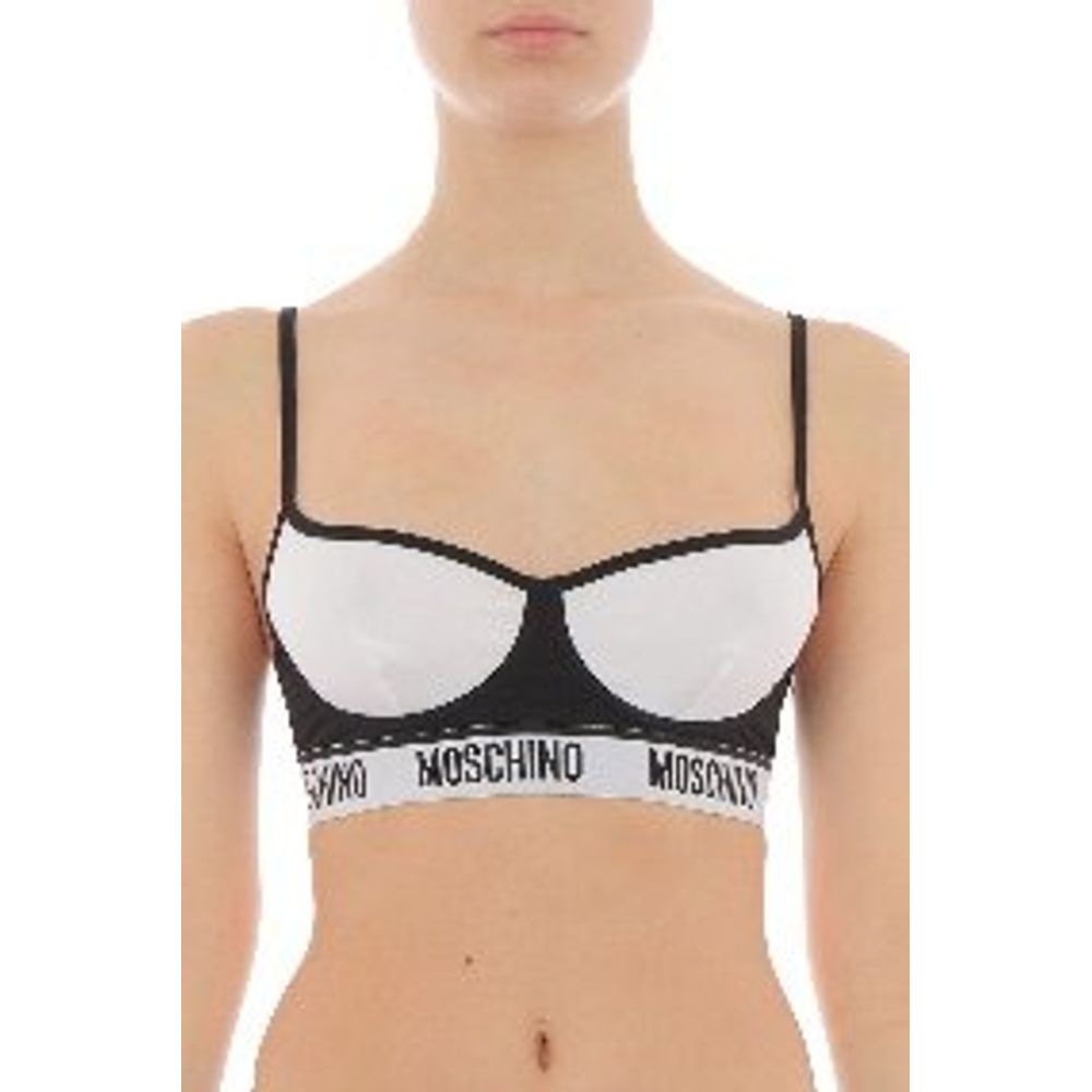 Soutien-gorge en coton multicolore Moschino