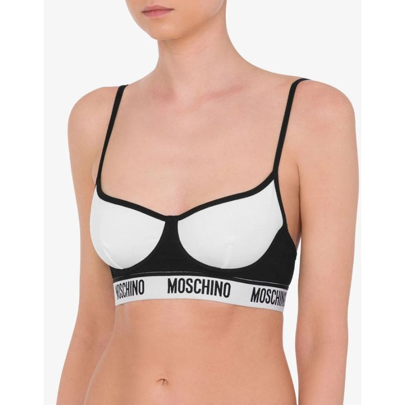 Soutien-gorge en coton multicolore Moschino