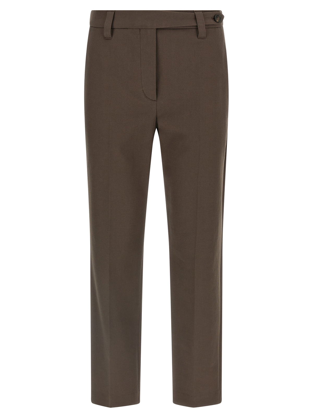 Brunello Cucinelli Brown Cotton Casual Pants for Women
