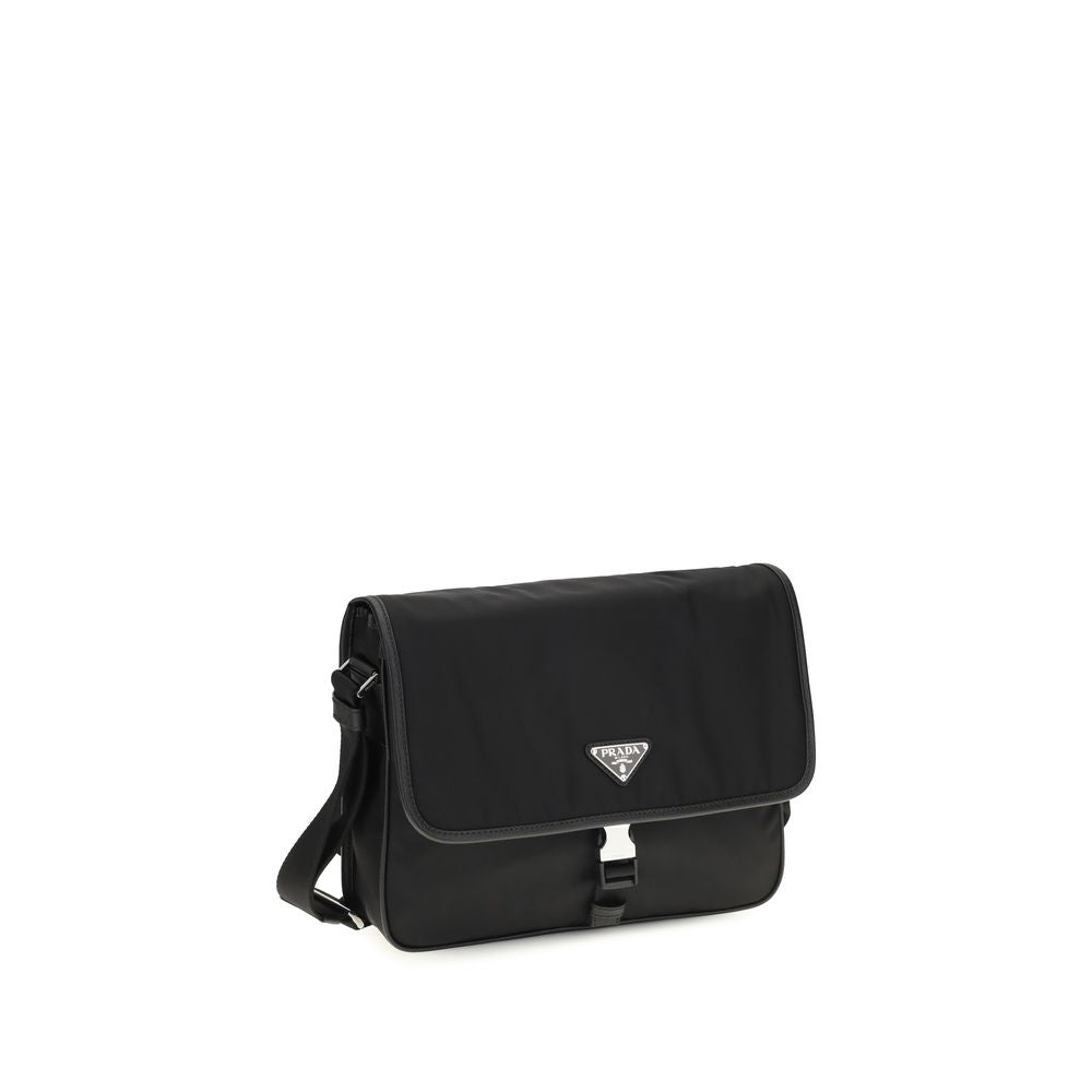 Sac bandoulière Prada noir en polyamide recyclé