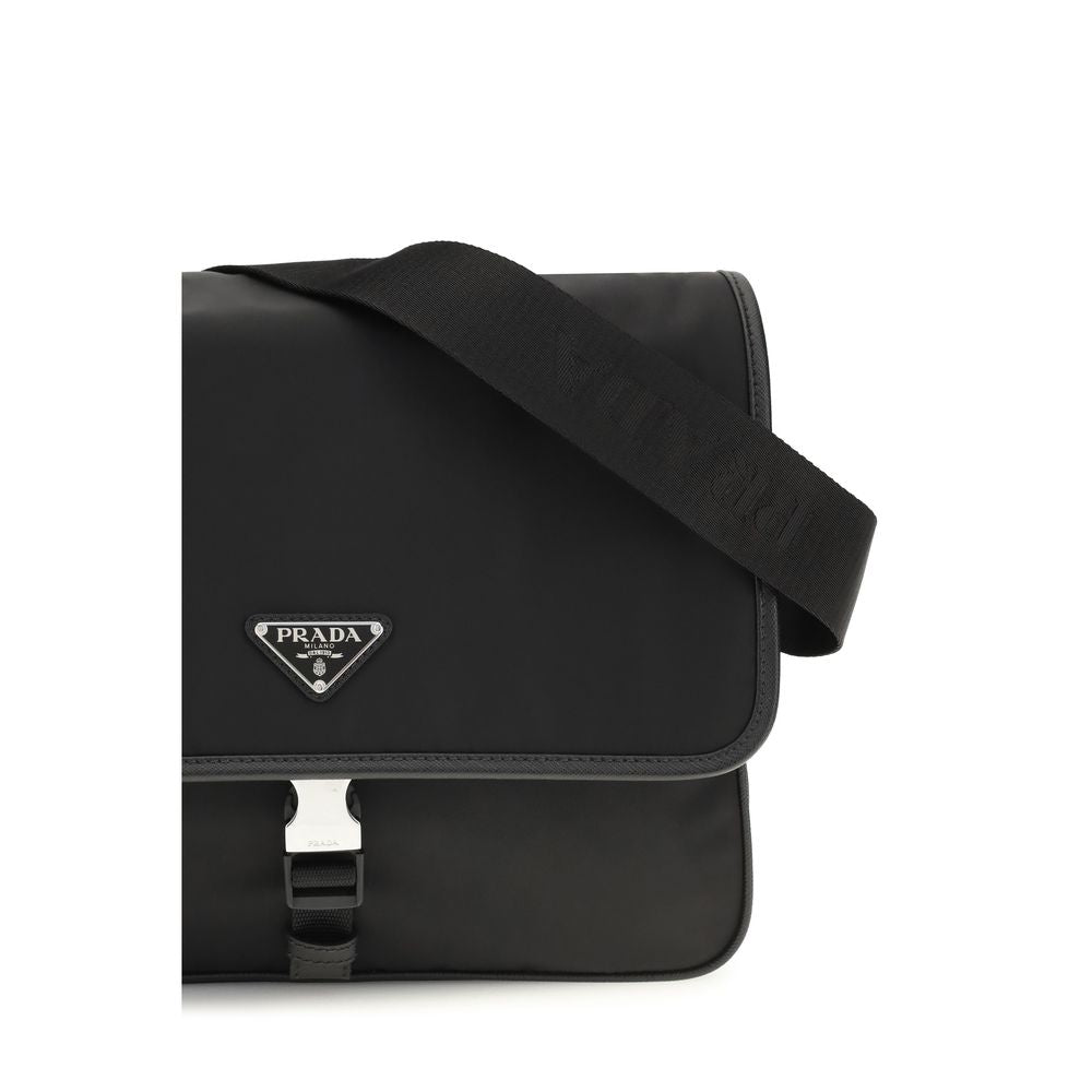 Sac bandoulière Prada noir en polyamide recyclé