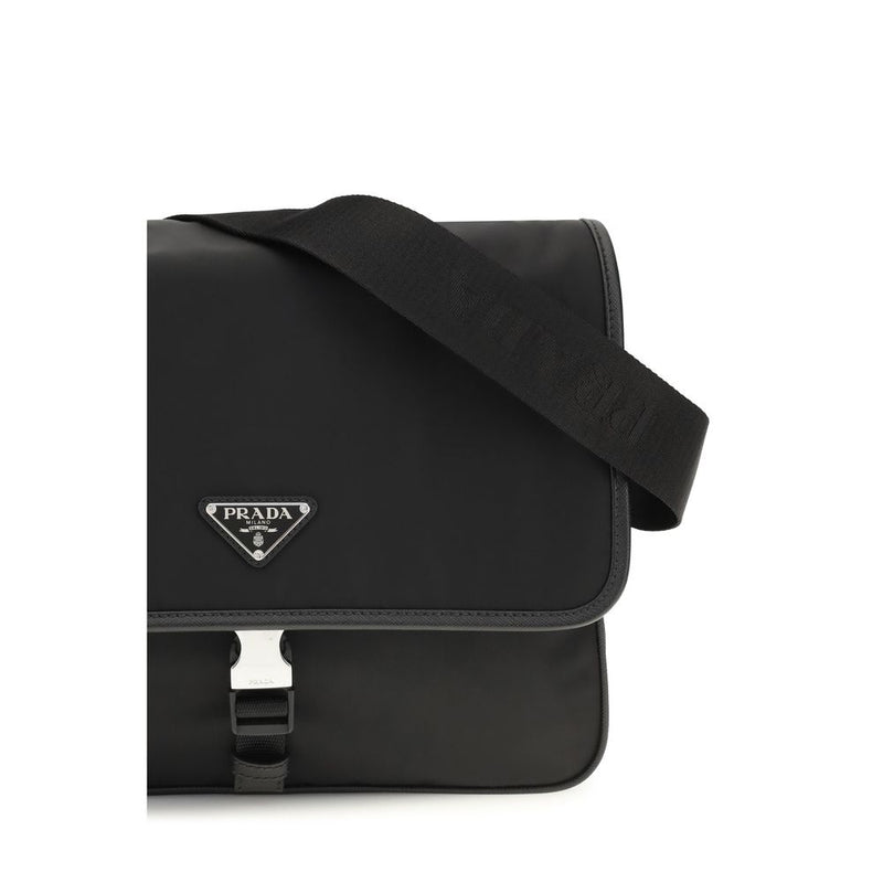 Sac bandoulière Prada noir en polyamide recyclé