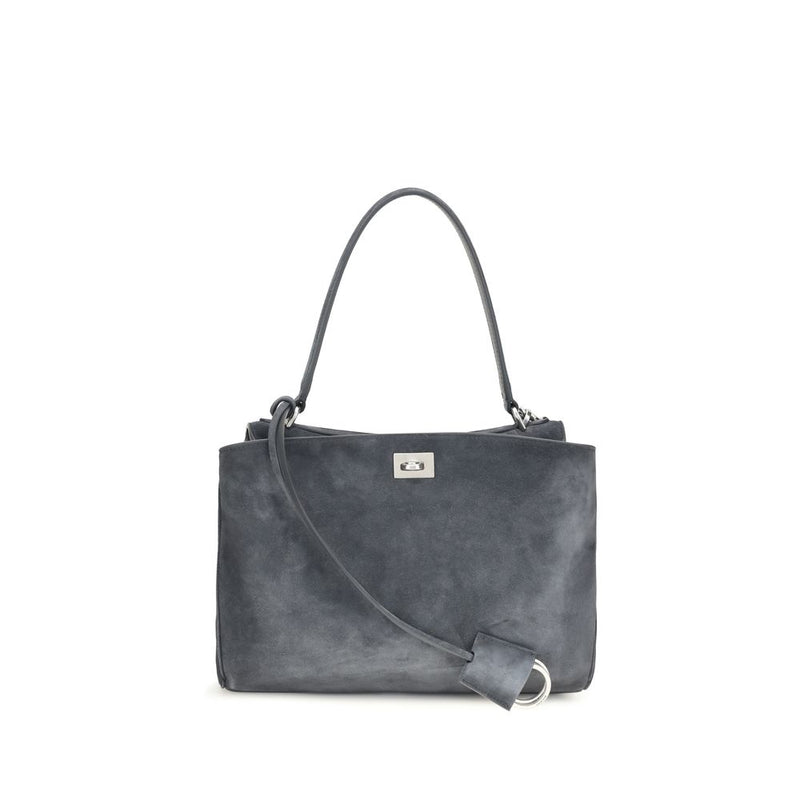 Balenciaga Gray Calf Leather Bos Taurus Handbag