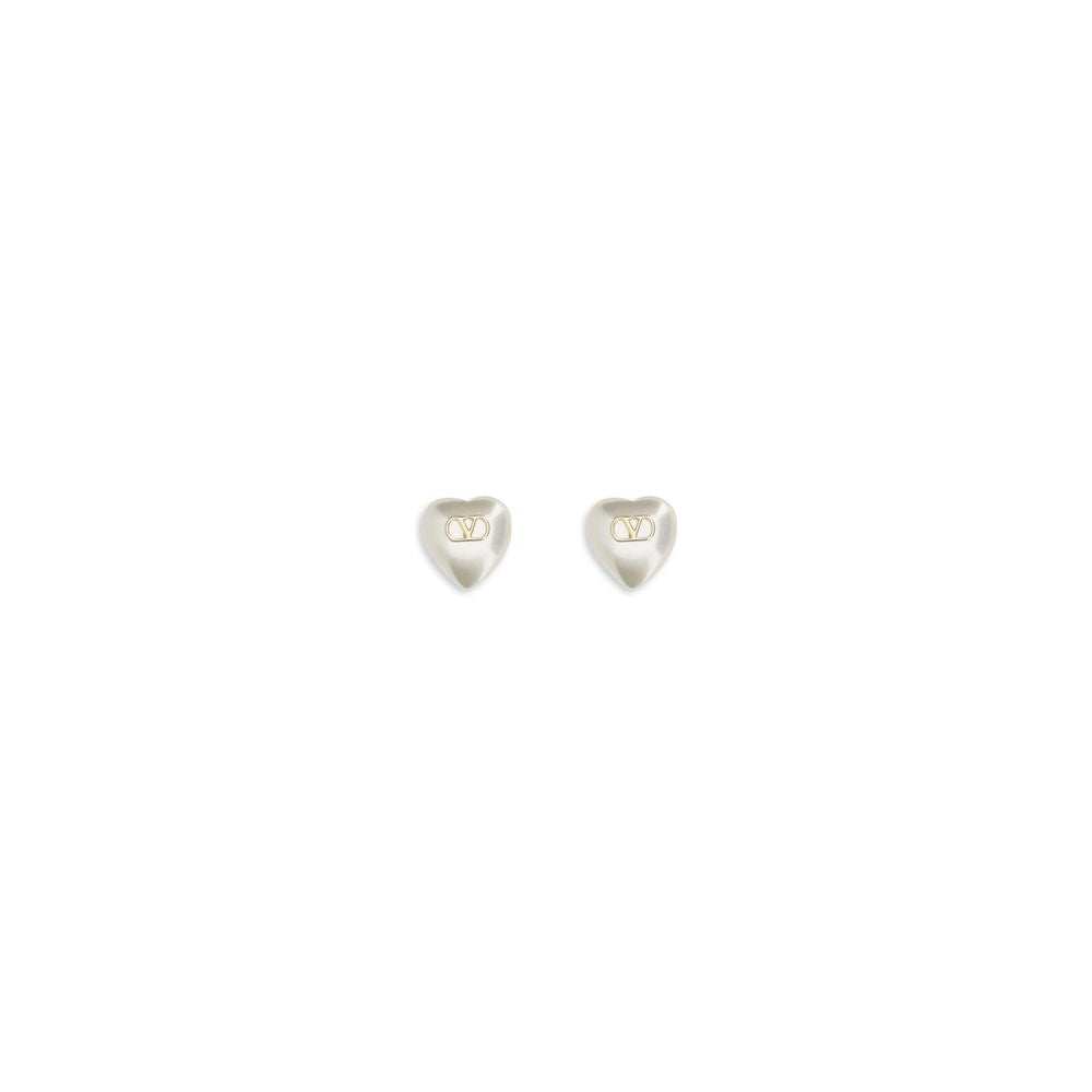 Boucles d'oreilles en métal doré VLogo Signature de Valentino Garavani