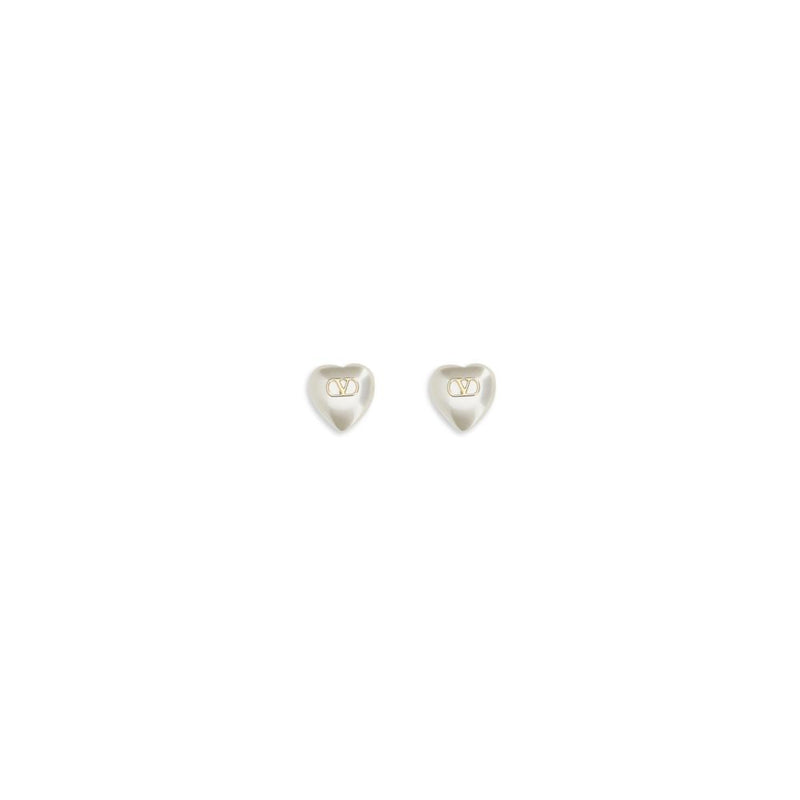 Boucles d'oreilles en métal doré VLogo Signature de Valentino Garavani