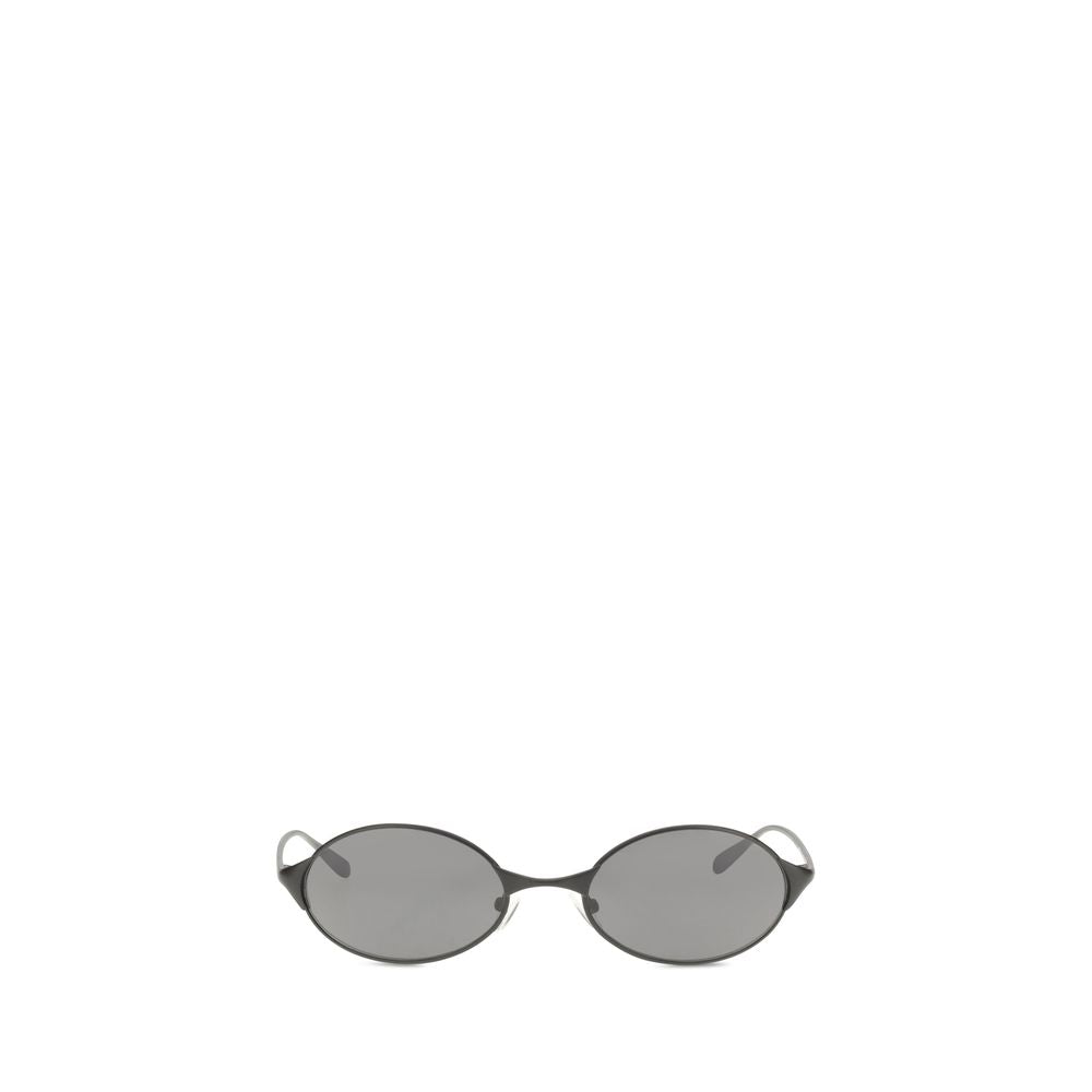 Lunettes de soleil Alexander McQueen en métal gris