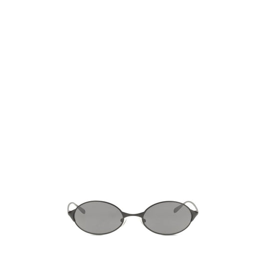 Lunettes de soleil Alexander McQueen en métal gris