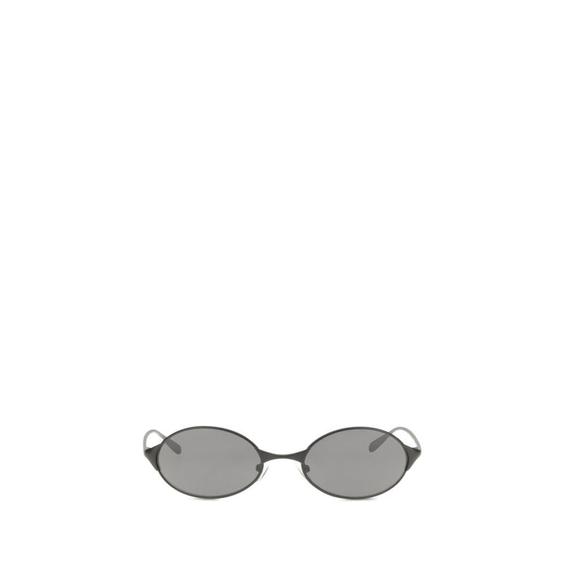 Lunettes de soleil Alexander McQueen en métal gris