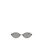 Alexander McQueen Gray Metal Sunglasses