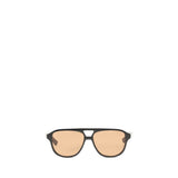 Lunettes de soleil Alexander McQueen en acétate marron