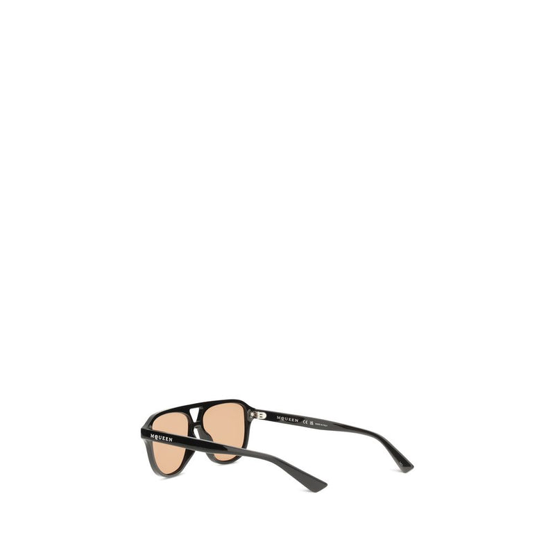 Lunettes de soleil Alexander McQueen en acétate marron