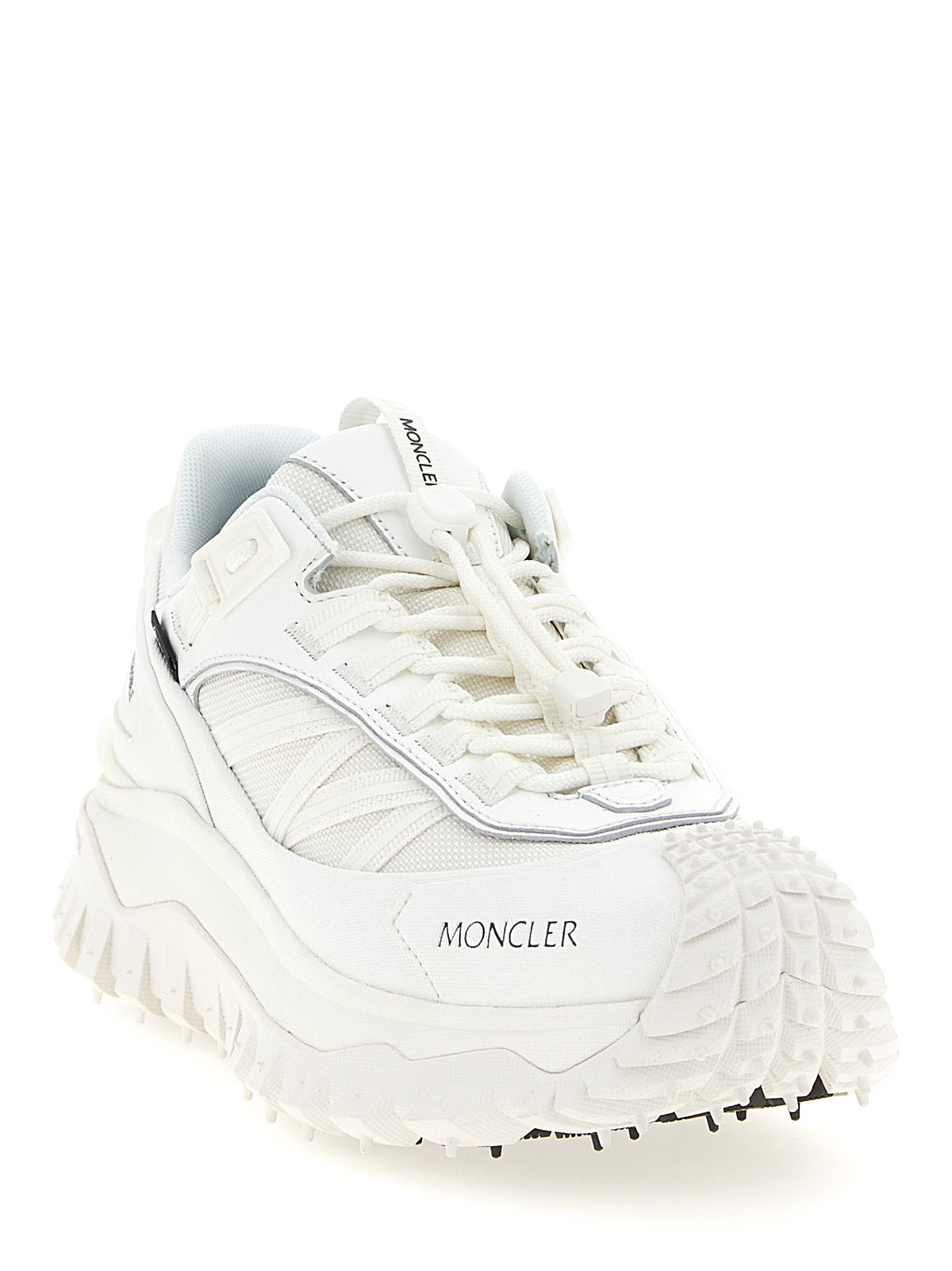 Moncler White Polyamide Athletic Sneakers