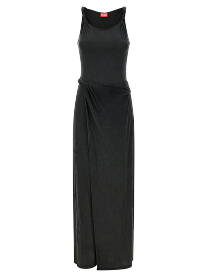 Robe longue Diesel noire en modal