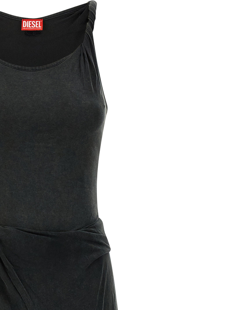 Robe longue Diesel noire en modal