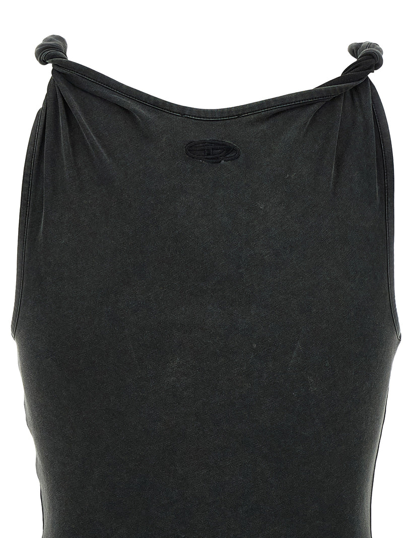 Robe longue Diesel noire en modal