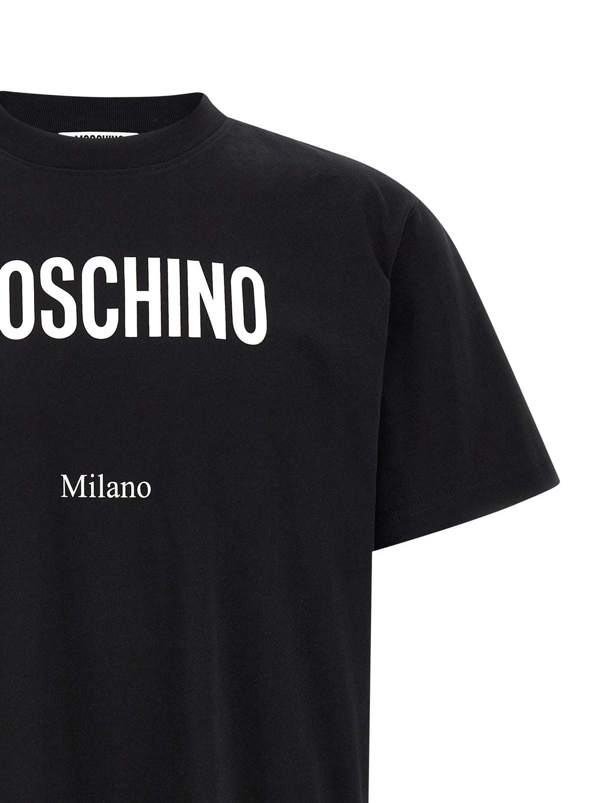 Moschino Bicolor Cotton T-Shirt - White/Black