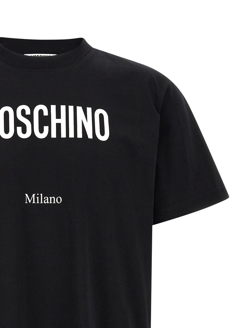 Moschino Bicolor Cotton T-Shirt - White/Black
