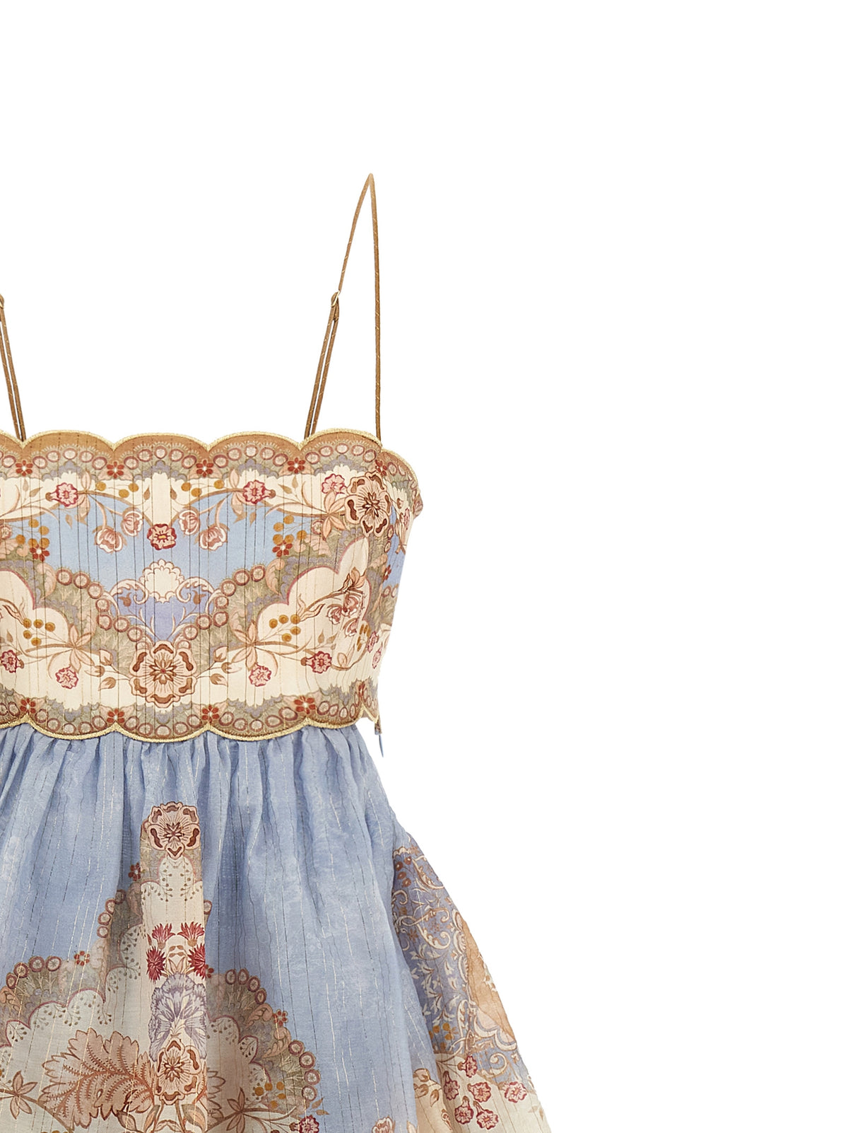 Zimmermann Daylight Blue Cotton Long Dress