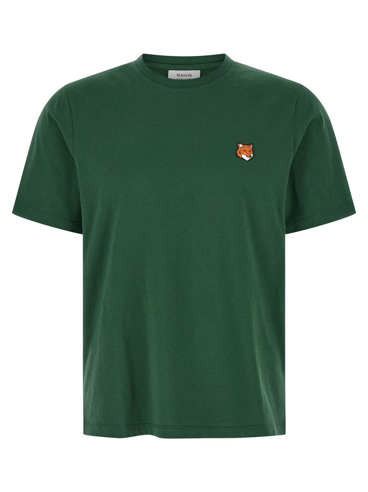 T-shirt bicolore en coton Maison Kitsuné