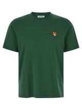 T-shirt bicolore en coton Maison Kitsuné