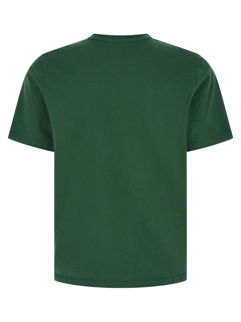 T-shirt bicolore en coton Maison Kitsuné