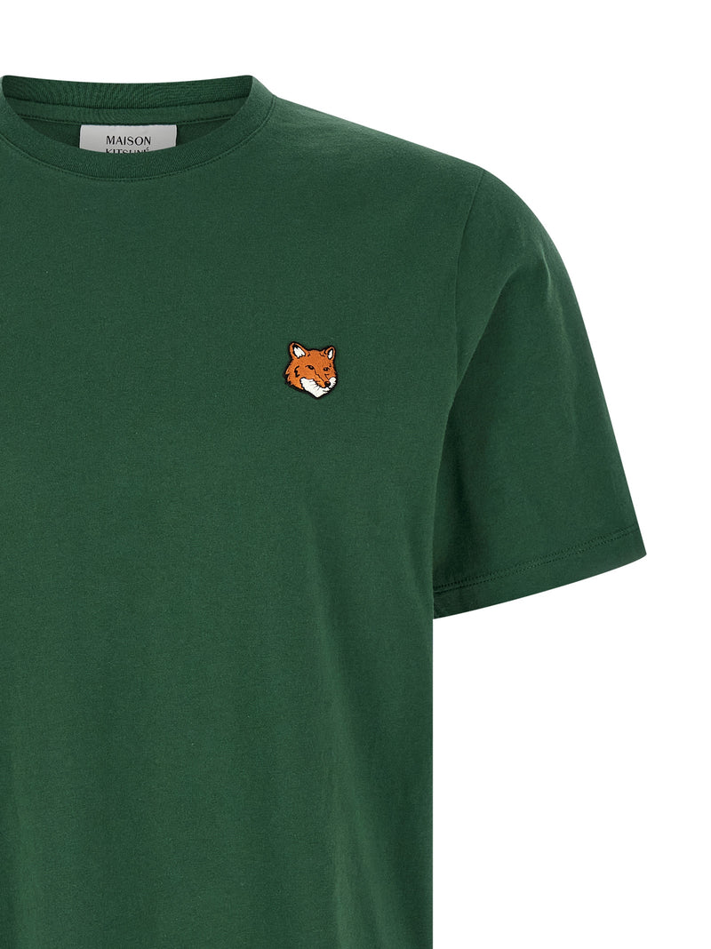 T-shirt bicolore en coton Maison Kitsuné