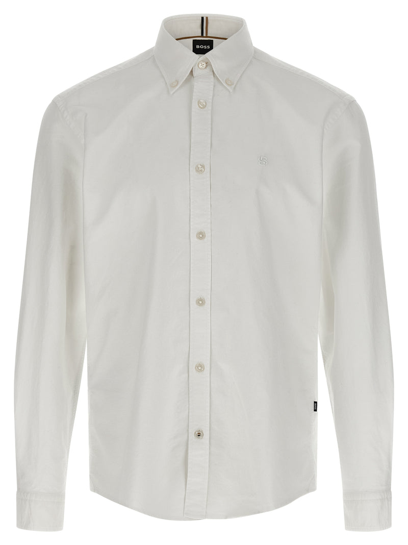 Hugo Boss White Cotton Blouse - Timeless Elegance