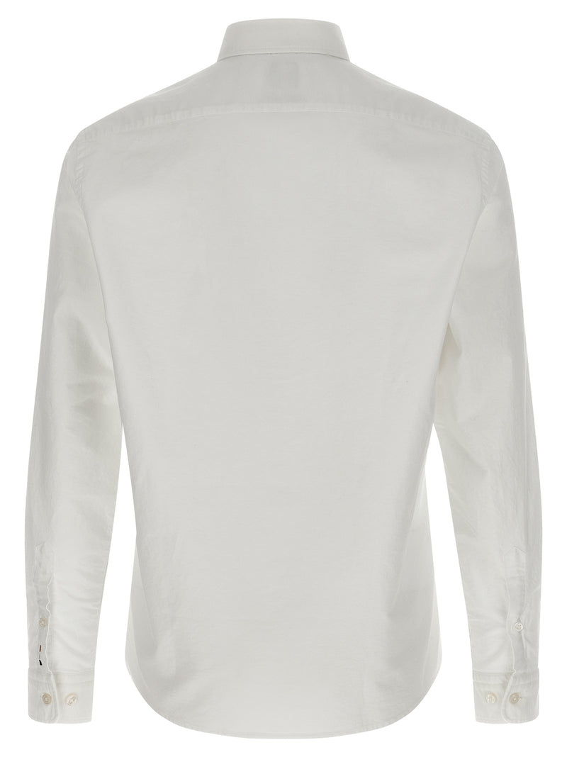 Hugo Boss White Cotton Blouse - Timeless Elegance