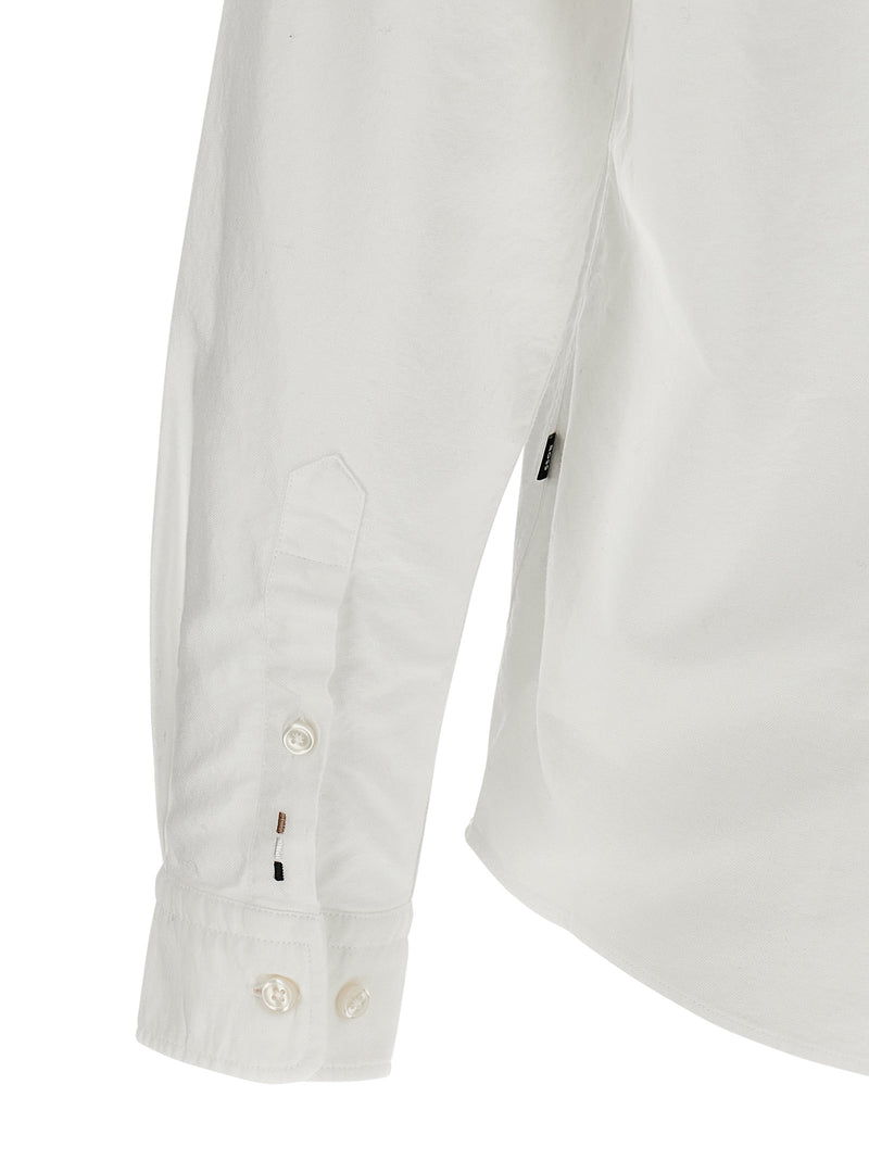 Hugo Boss White Cotton Blouse - Timeless Elegance