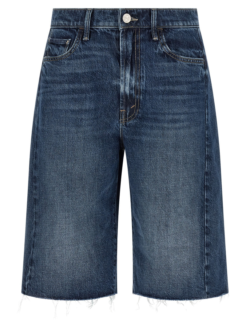 Short en jean bermuda bleu coton Mother