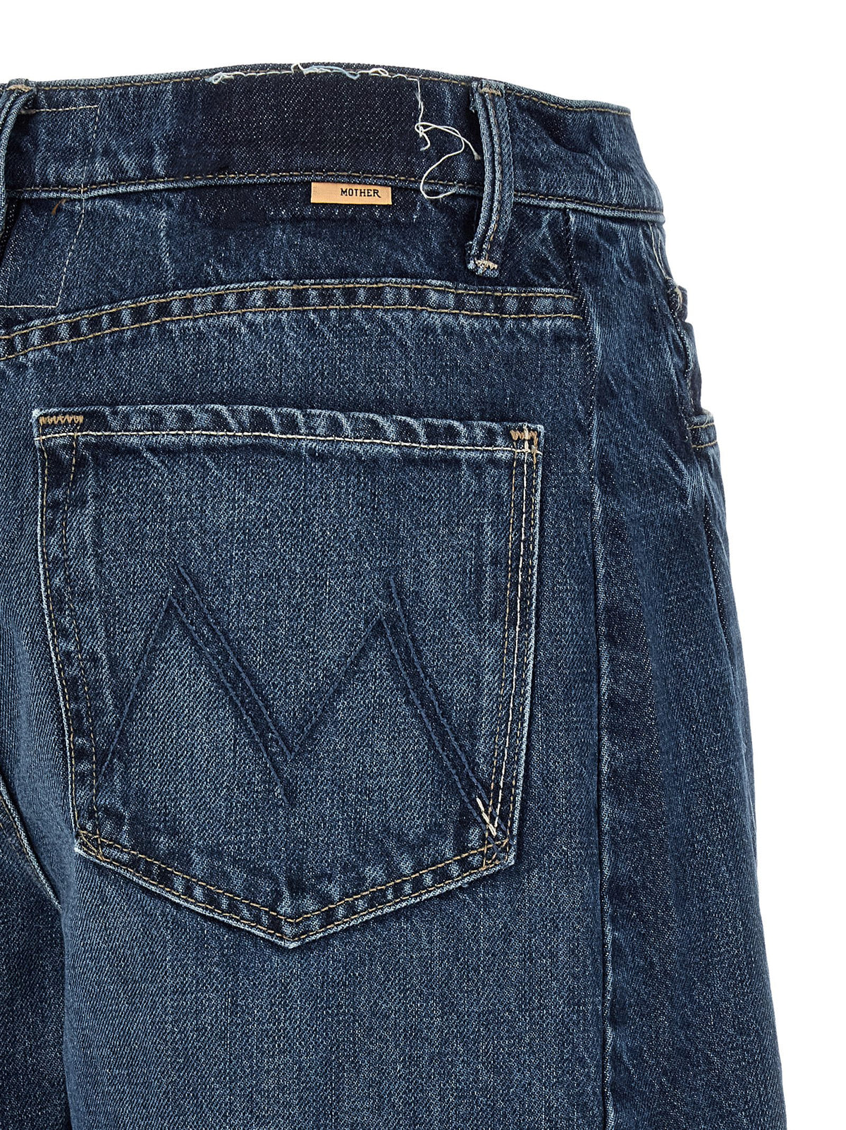 Short en jean bermuda bleu coton Mother