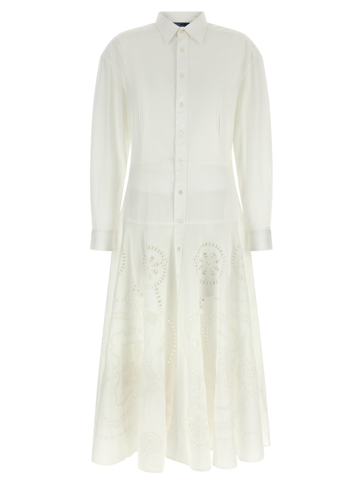 Robe midi en coton blanc Polo Ralph Lauren